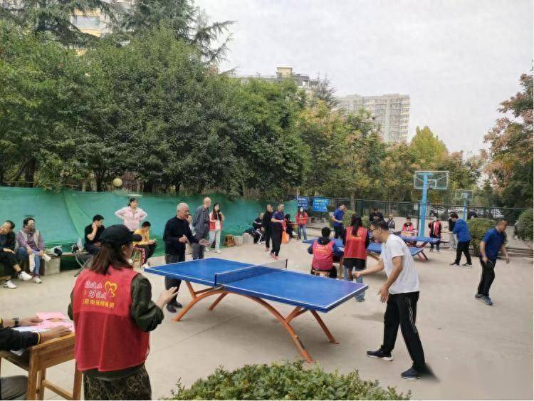 乒乓球-济宁市高新区洸河街道冠亚星城小区开展乒乓球比赛